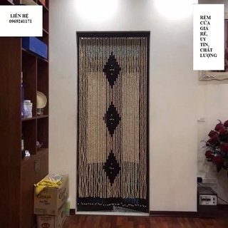 Mành rèm hạt gỗ bồ đề phong thủy, treo cửa