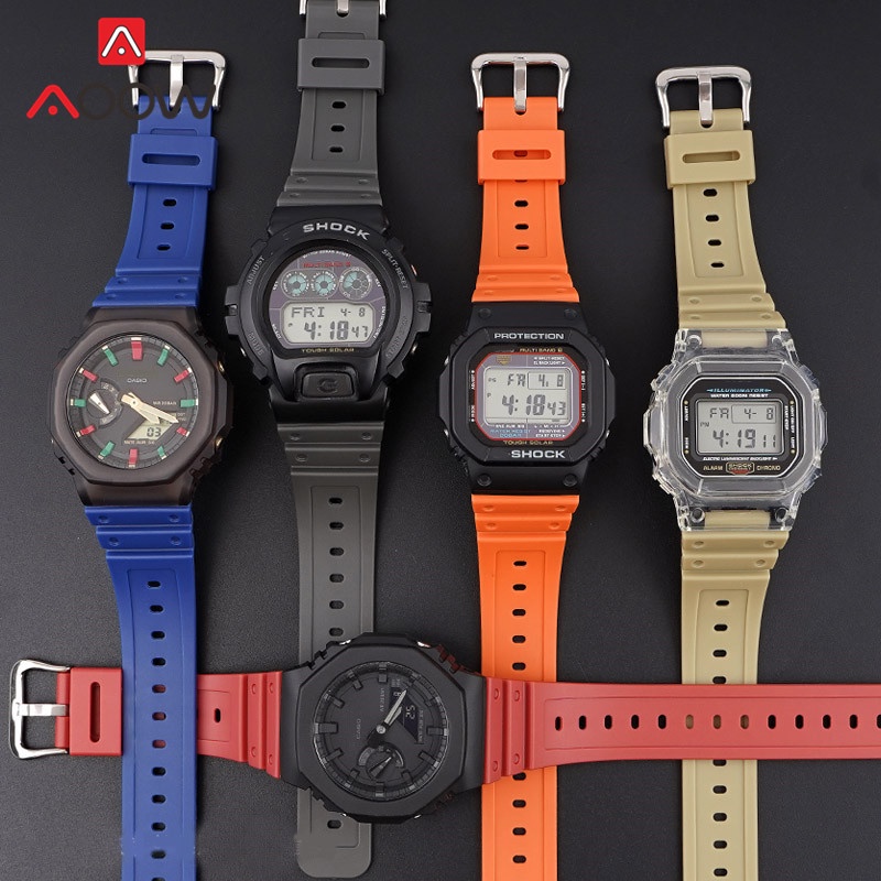Dây Đeo Thay Thế Bằng Cao Su Và TPU Cho Đồng Hồ Casio G-SHOCK DW-5600 GW-M5610 GW-B5600 GA-2100