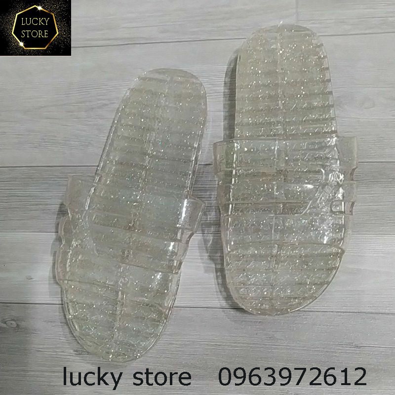 Dép Kim Tuyến Đi Trong Nhà, Dép Nhựa Kim Tuyến Nữ