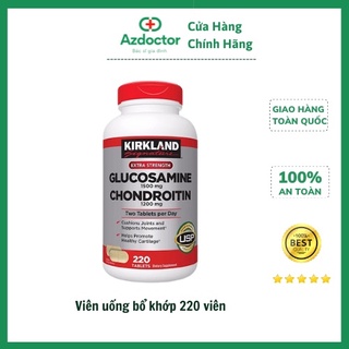 [ Hàng chính hãng]Viên Uống Bổ Khớp Kirkland Glucosamine 1500mg Chondroitin 1200mg 220 Viên