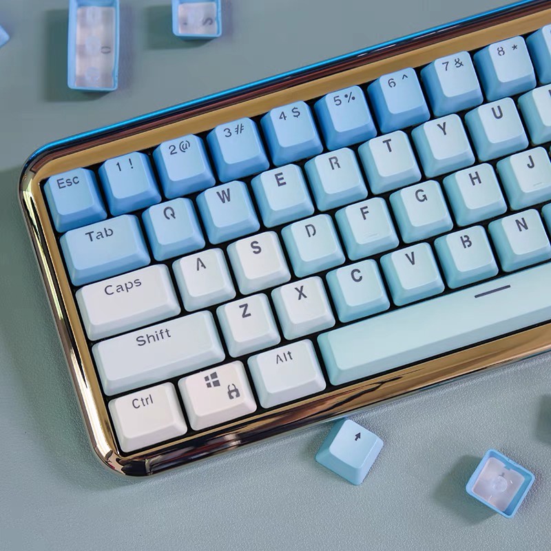 Keycap bàn phím màu ombre siêu chất Dry Martini OEM cao độ PBT 104 phím