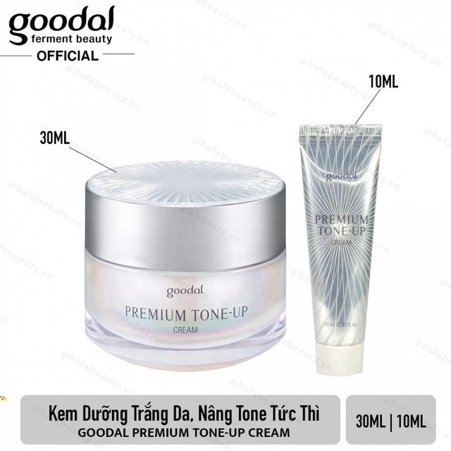 Kem Ốc Sên mini 10ml Goodal Premium Snail Tone Up Cream