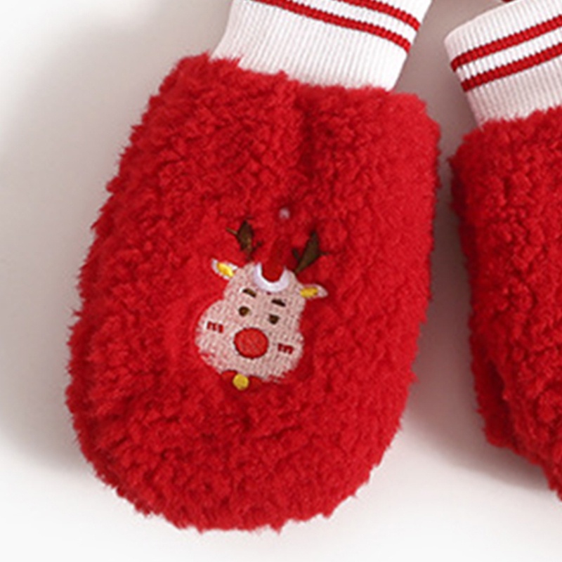 Set Mũ beanie Kèm Khăn Choàng Cổ Và Găng Tay Giữ Ấm Mùa Đông Cho Bé 2-8 Tuổi