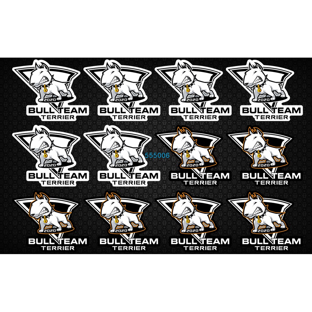 Tem Logo BULL TEAM - Tem 3 lớp chống nước, chống phai màu 555006