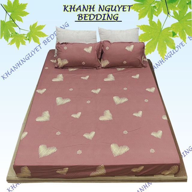 Bộ drap giường ga gối cotton K'home đủ mọi size nệm