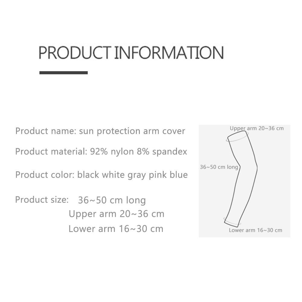 MUVAKO Găng Cánh Tay Chống Nắng UV Bằng Vải Mát Nhiều Màu Sắc Khi Chạy Bộ/Chạy Xe Mùa Hè