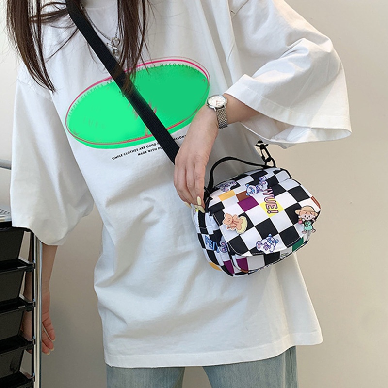 Túi Đeo Chéo Vai Đựng Tiền Xu/Điện Thoại Có Khóa Kéo Đơn Giản