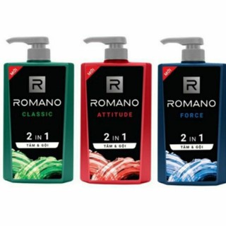 650g tắm gội romano classic, attitude, force
