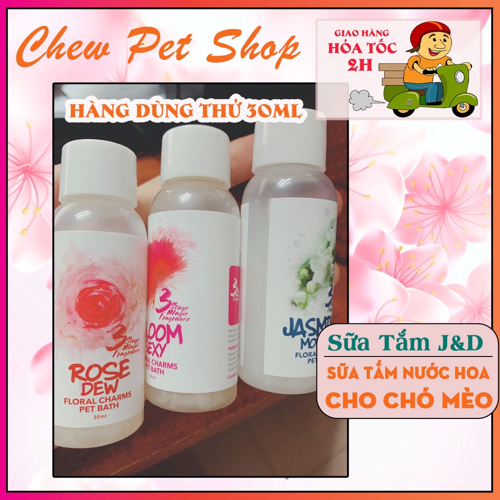 Sữa tắm nước hoa joycel & doll 30ml cho chó mèo