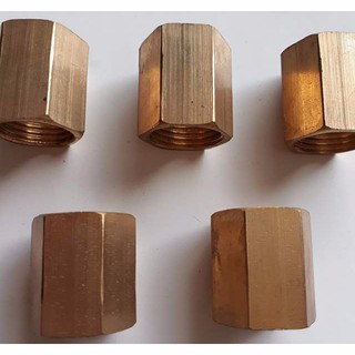 combo 2 cái nối 2 đầu răng trong Ø 21 đồng thau