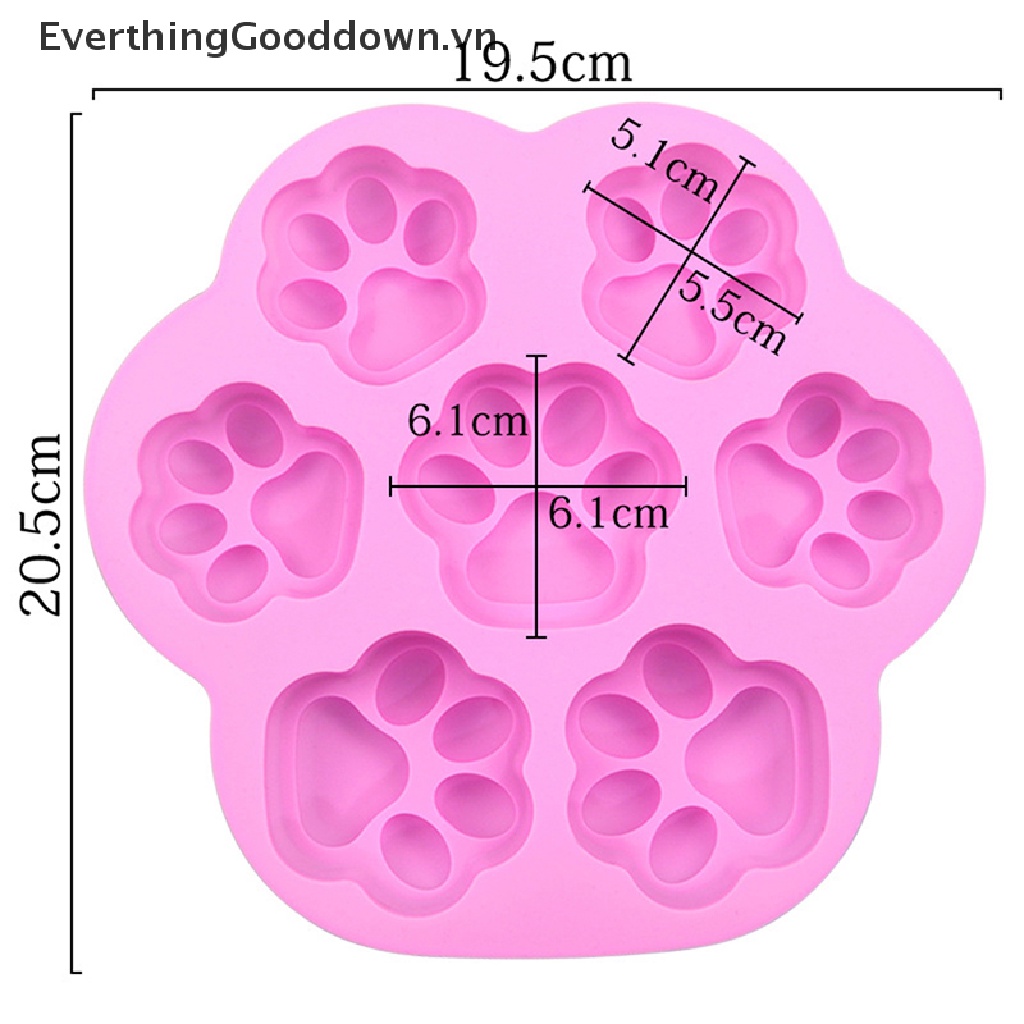 Khuôn Silicone Làm Đá / Xà Phòng Hình Bàn Chân Đáng Yêu