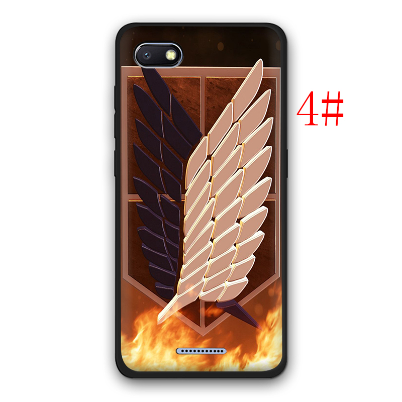 Ốp Lưng Silicone Mềm In Hình Anime Attack On Titan Cho Redmi 6 Pro 6a 7 7a 8 8a 9 9a 9c