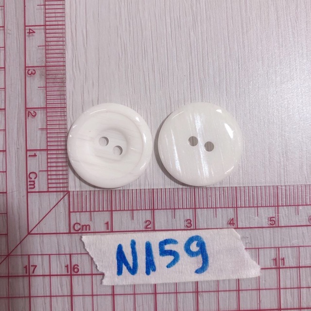 Combo 10 nút áo trắng N156-159