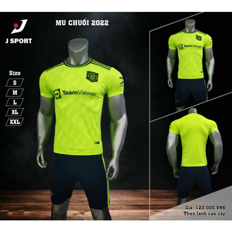 BỘ ĐỒ ĐÁ BANH MU CHUỐI 2023