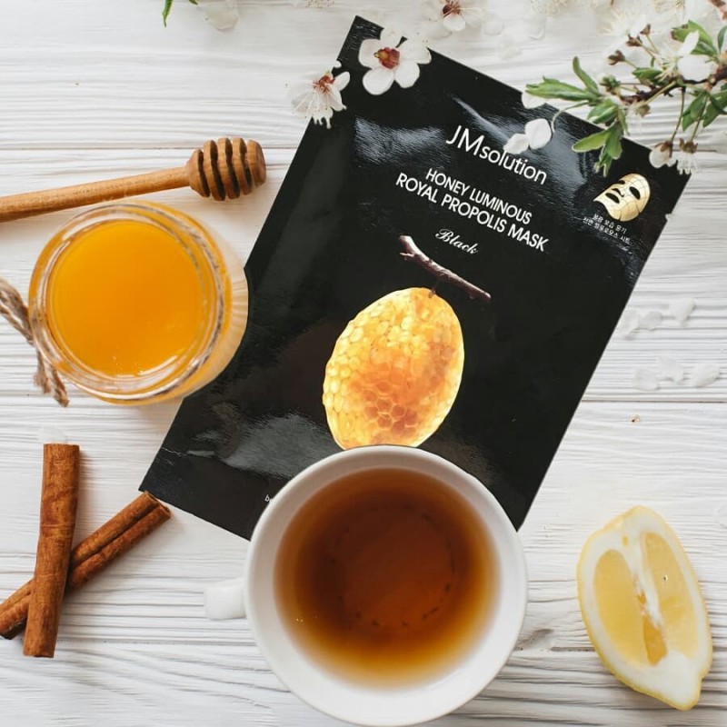 Mặt Nạ Dưỡng Da JMsolution Honey Luminous Royal Propolis Mask Sáp Ong Duy Trì Độ Ẩm - (10 miếng)