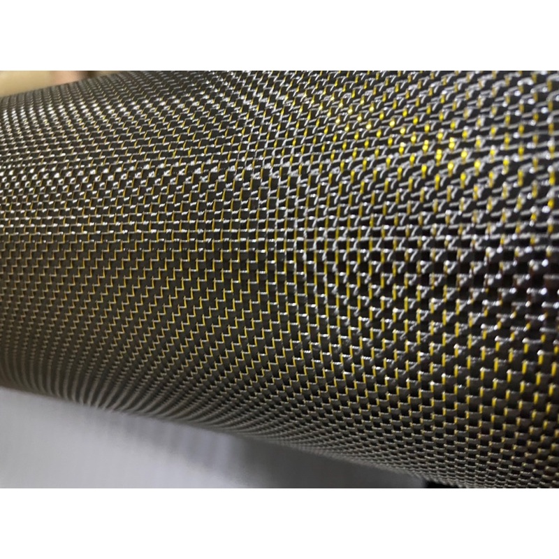 Vải carbon caro kevla vàng bạc