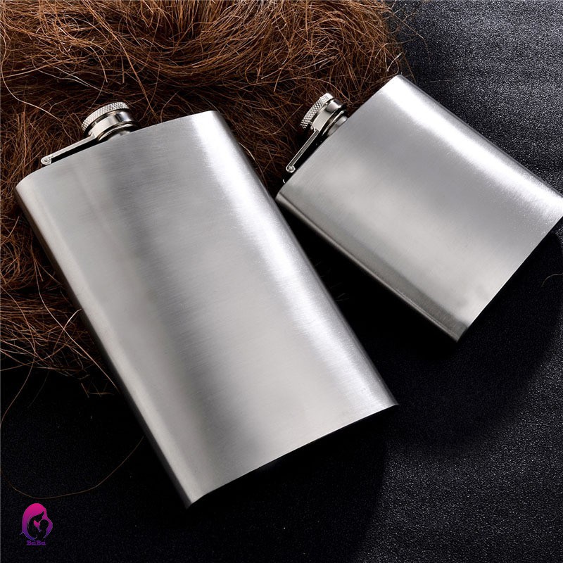 Stainless Steel Hip Liquor Flask Whiskey Alcohol Pocket Wine Bottle