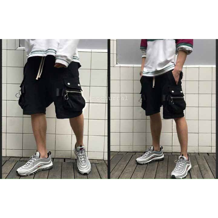 Quần Short Kaki Nam Nữ Basic Unisex - Quần đùi nam nữ Thun Kaki co dãn túi hộp trơn ống rộng