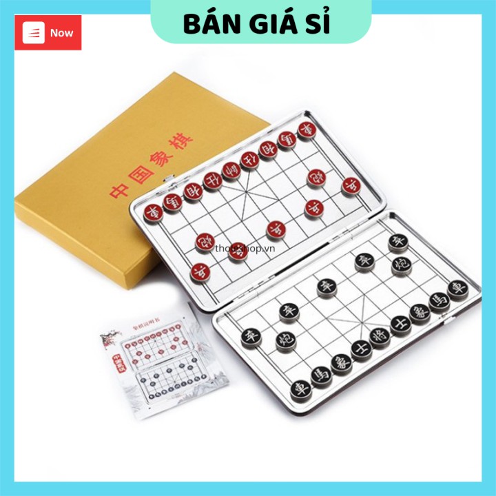 Bàn cờ tướng   GIÁ VỐN]   Bàn tướng nam châm 2 mặt, các quân cờ với mặt chữ được khắc tinh xảo, rõ nét, độ bám chắc 53