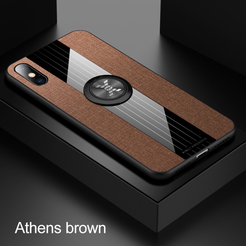 Ốp Điện Thoại Cứng Gắn Nhẫn Đỡ Nam Châm Cho iPhone X Xs XR Xs Max XsMax