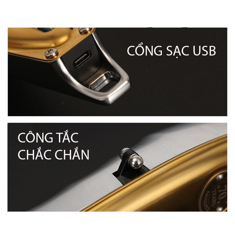 Tông đơ bấm viền Kemei KM-1949 vỏ nhôm nguyên khối pin LITHIUM 1400mah-hãng phân phối