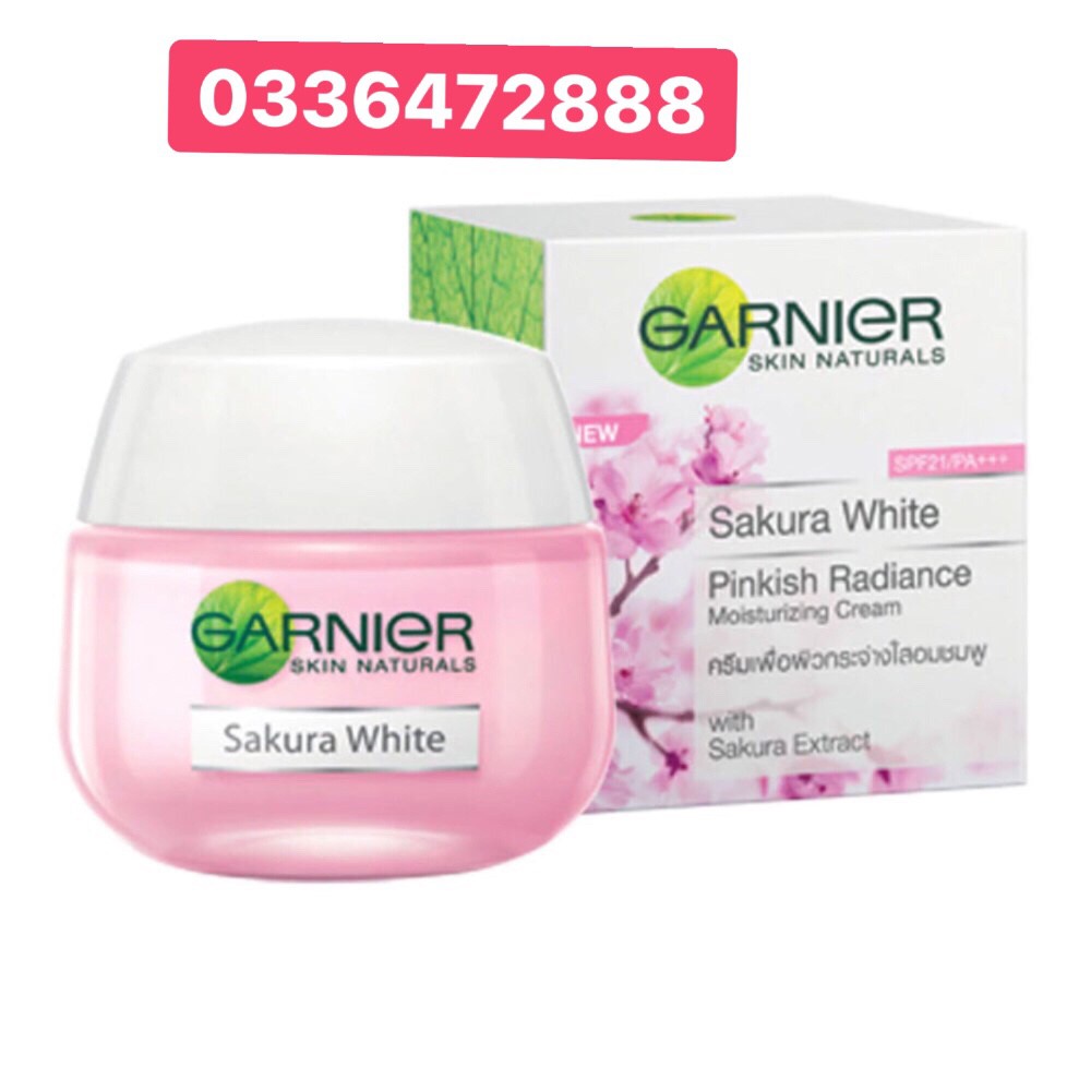 Kem Dưỡng Trắng Da Garnier Sakura White Thái Lan BAN ĐÊM