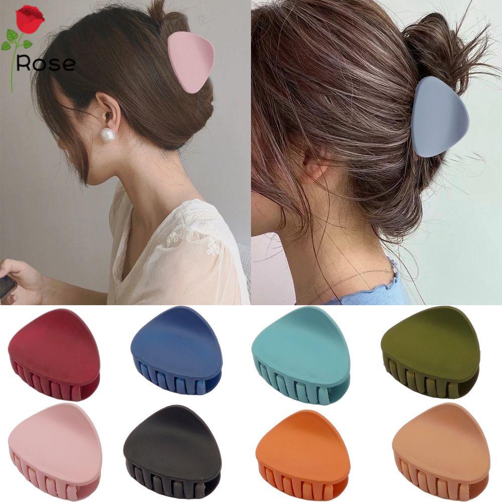 Kẹp tóc càng cua hình tam giác màu sắc đa dạng phong cách Hàn Quốc thời trang cho nữ