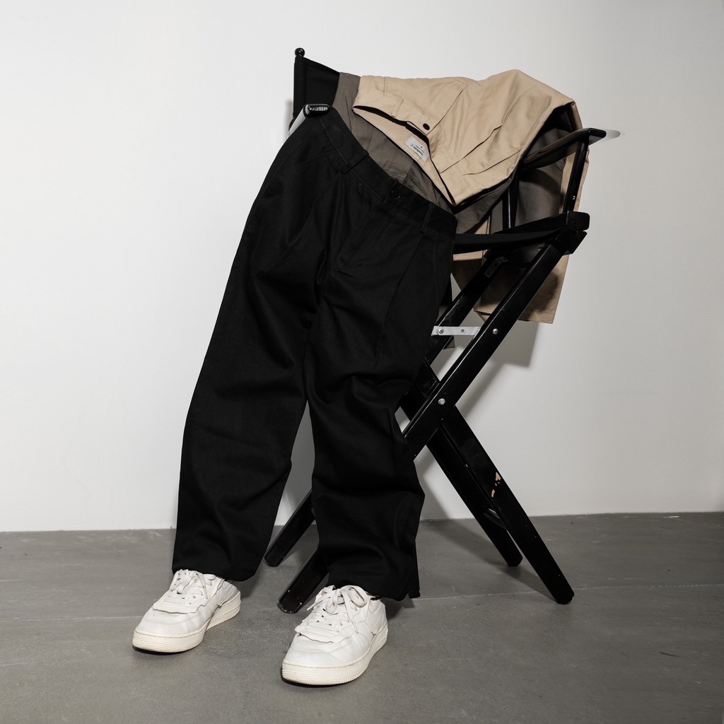 Quần Kaki nam nữ wide-fit CANDLES BAGGY KAKI thiết kế basic chất liệu kaki chính hãng