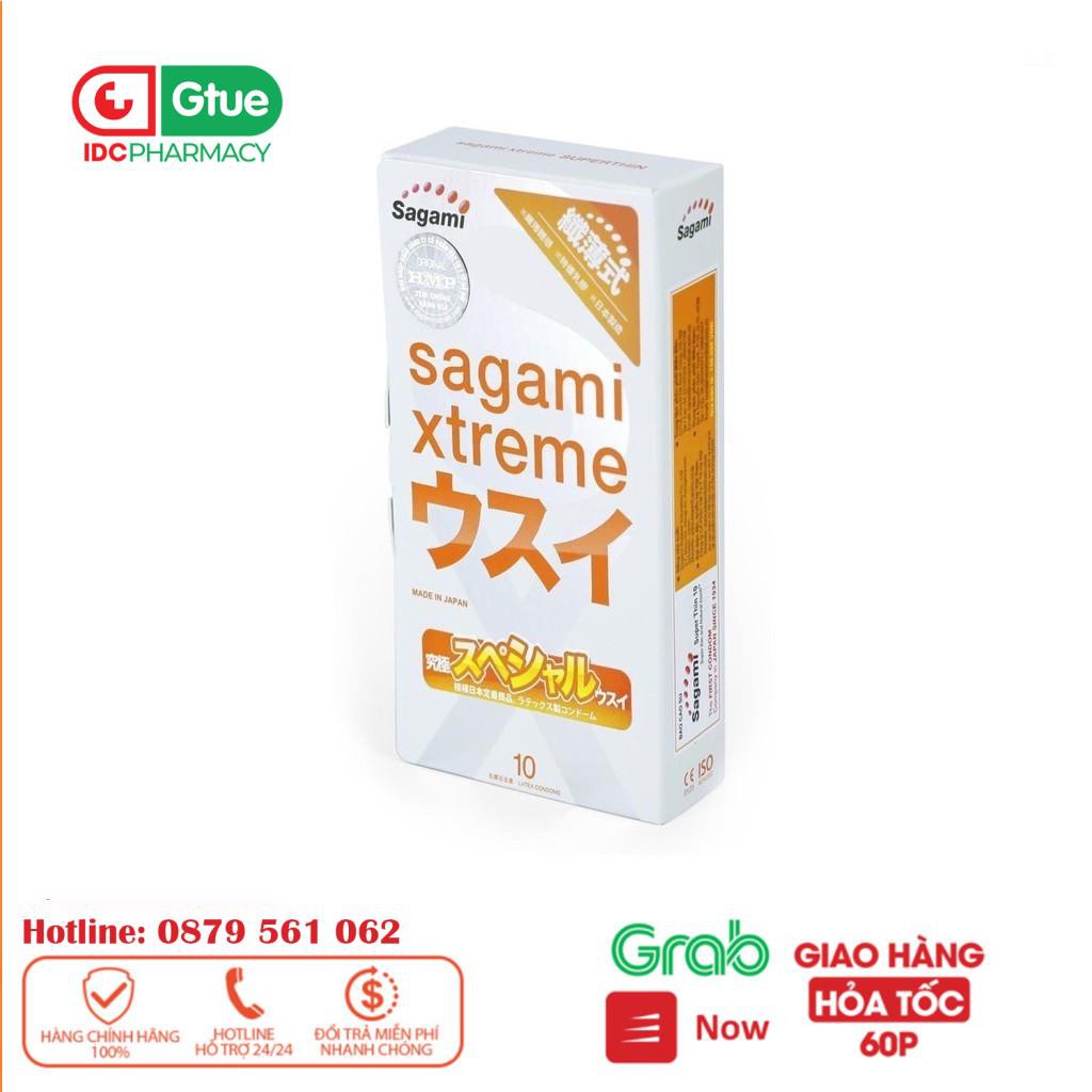 [HOT]Bao Cao Su Siêu mỏng Sagami Xtreme Super Thin Nhật Bản (Hộp 10C)IDC