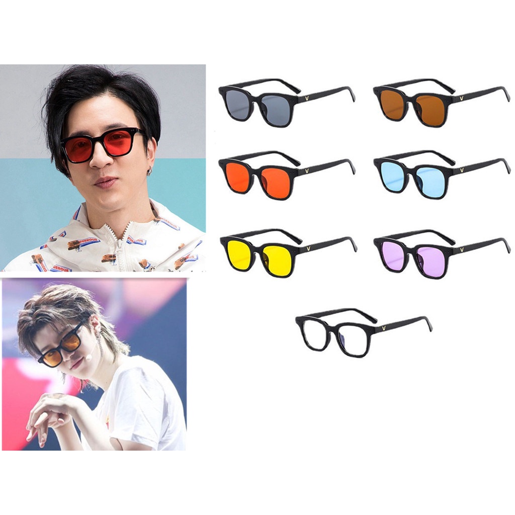 【kifli】Mắt kính râm chữ V gọng nhỏ nhiều màukính mát teen nam nữ Hàn Quốc thời trang AH129