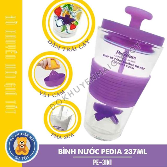 🍹Ly thủy tinh vắt nước cam đa năng 3 trong 1 - quà khuyến mãi từ sữa Pediasure 🍹