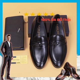 - GIÀY LƯỜI NAM CÔNG SỞ DA BÒ NHẬP KHẨU CAO CẤP - GIÀY DÉP BẢO HÀNH 12 THÁNG TẠI  STORE - GT115