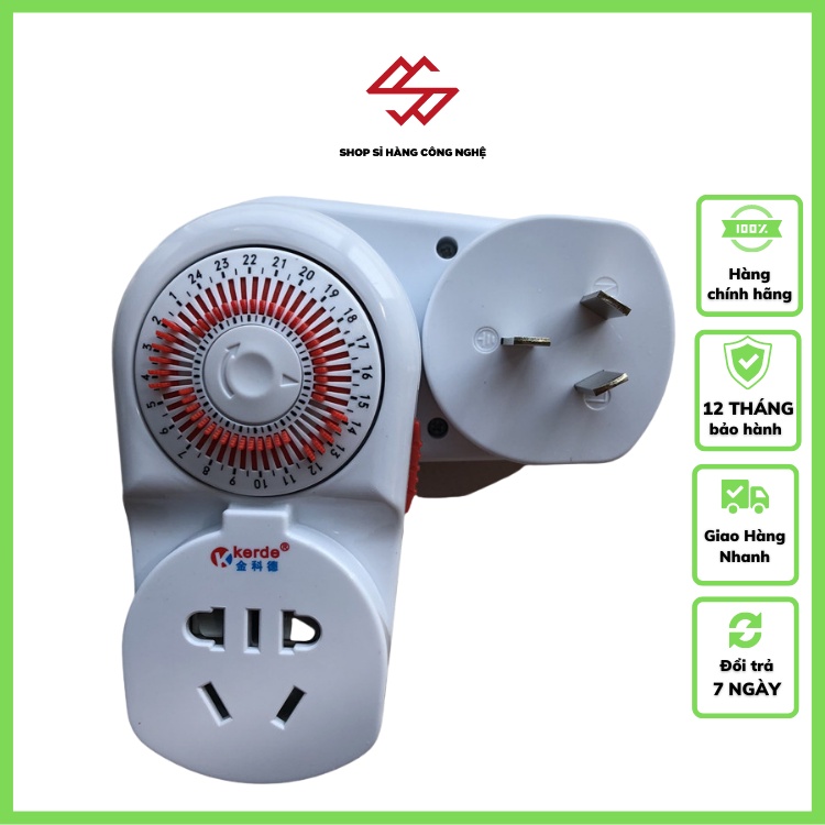 Ổ cắm hẹn giờ lập trình bật – tắt điện kerde v1 ( RĂM 30P )