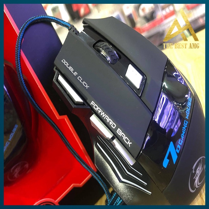 Chuột Máy Tính Gaming Đèn LED 7 Màu Có Dây IMICE X7 Chuột PC Laptop Mouse Chuyên Game Văn Phòng Làm Việc