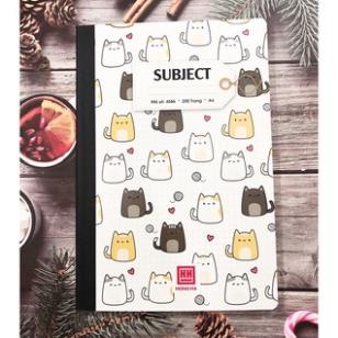 Sổ Hồng Hà A4 kẻ ngang 200 / 300 trang giá rẻ  cute , giấy dày , dán gáy - 1 quyển - màu ngẫu nhiên