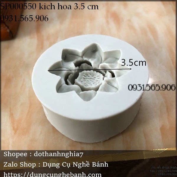 Khuôn Silicone Hoa Sen Nở Nhí