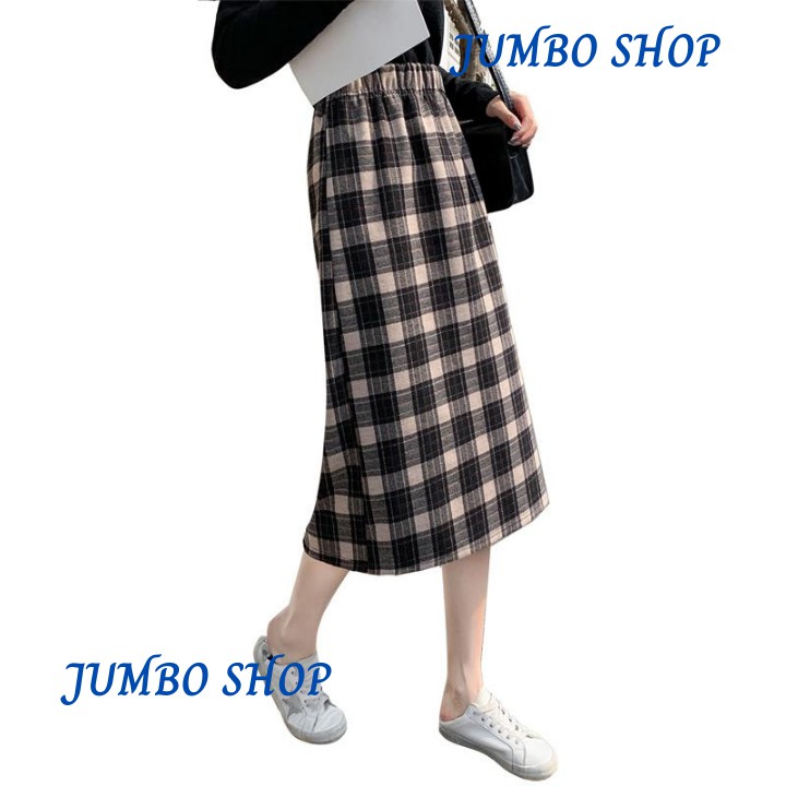 Chân Váy Dài Midi Lưng Cao Hoạ Tiết Kẻ Caro Thời Trang Nữ Trẻ Trung Phong Cách Hàn Quốc - JUMBO | BigBuy360 - bigbuy360.vn