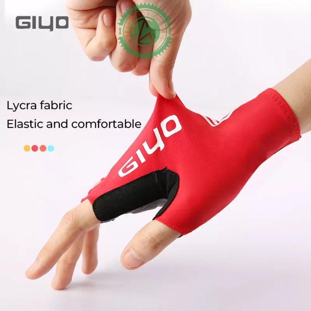 GĂNG TAY GIYO NỬA NGÓN CHÍNH HÃNG_ CàoCàoBikeShop