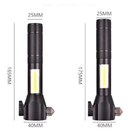 Đèn pin siêu sáng xmlT6, nhiều chế độ chớp led zoom , đèn cob đèn báo hiệu,kiêm búa ,đẹp chắc bền , chất liệu nhôm.