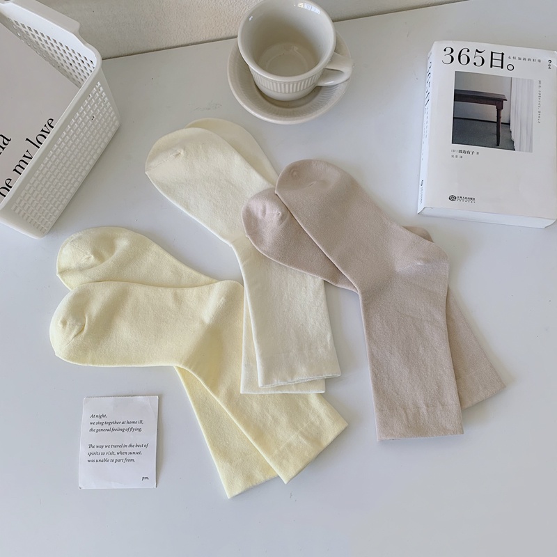 Vớ WAFNHA D246 cotton nhiều màu sắc tùy chọn đơn giản dành cho nữ