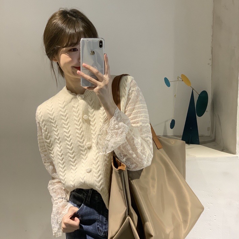 Áo ren kiểu tiểu thư