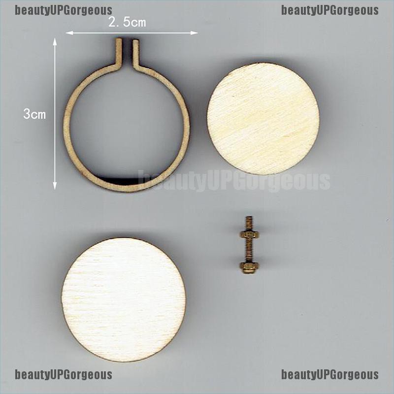 Khung thêu hình tròn Mini bằng gỗ DIY