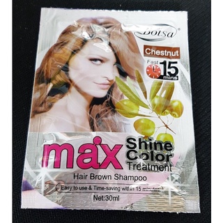 1 gói Dầu gội nhuộm tóc màu nâu hạt dẻ - Chestnut 30ml