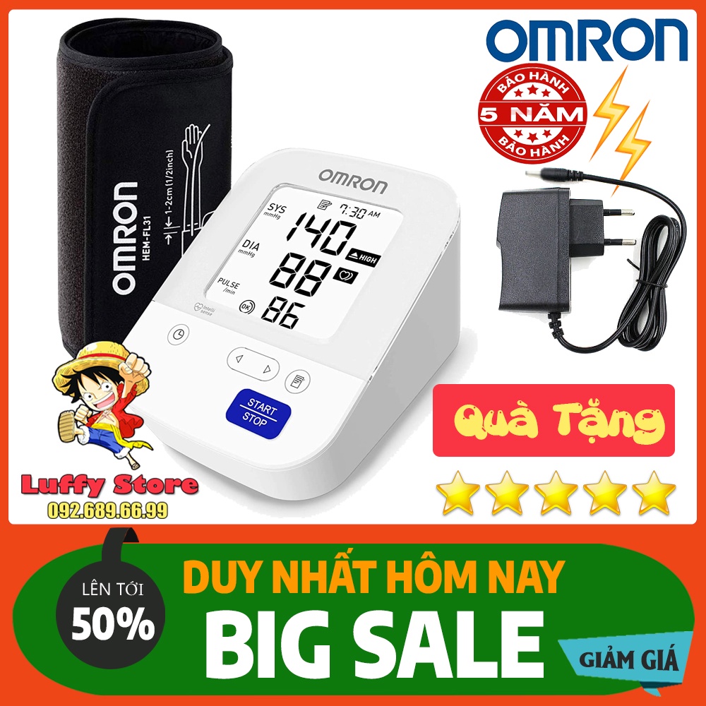 Máy Đo Huyết Áp Omron Hem 7156 + Tặng Adapter Trị Giá 200k