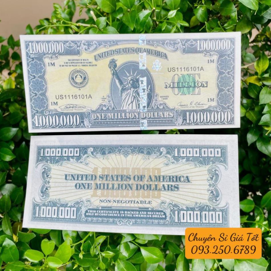 Tiền Kỉ Niệm 1 Triệu Đô La - 1 Triệu Usd Mỹ Có Bảo An Lưu Niệm Siêu Cấp Vip