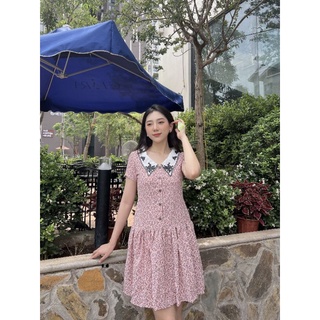 váy hè đuôi cá cổ thêu