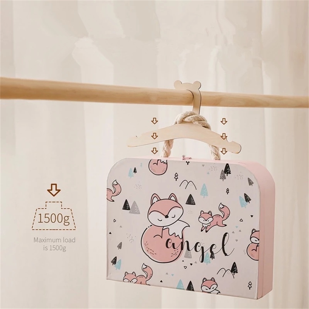 ♫5/10 Cái Bằng Gỗ Móc Treo Quần Áo Cho Bé Nhỏ Dễ Thương Gấu Sáng Tạo Bền Giá Đỡ Vòi Nhà Trẻ Em Áo Khoác Mặt Dây Chuyền Móc Treo Đồ Em Bé Nhà Tổ Chức