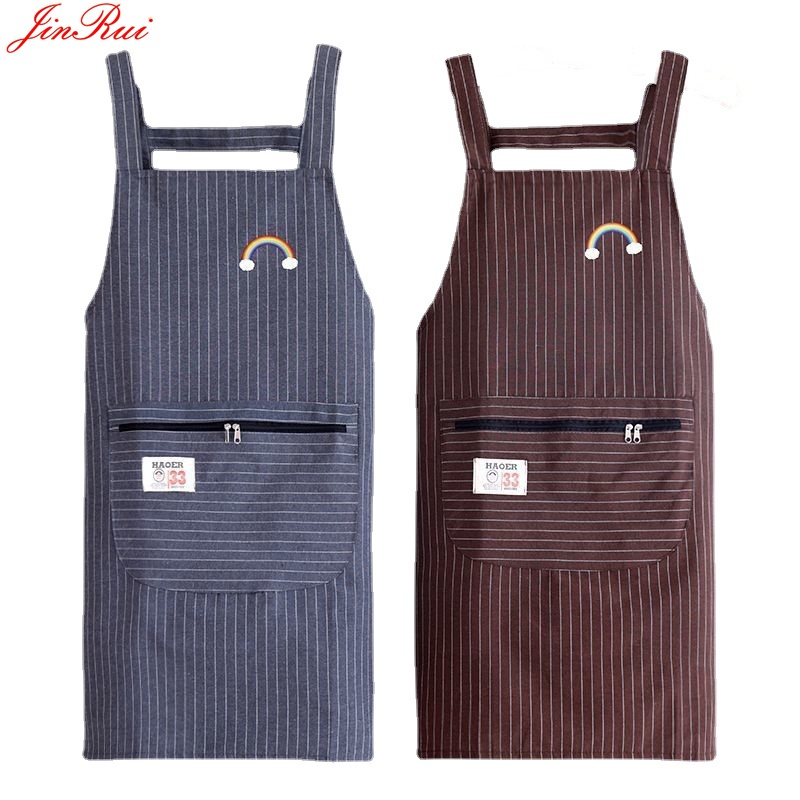 Tạp Dề Tay Dài Bằng cotton Nguyên Chất Chống Thấm Nước Thời Trang Cho Nhà Bếp