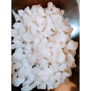 Cùi bưởi nấu chè đã bao bột đường