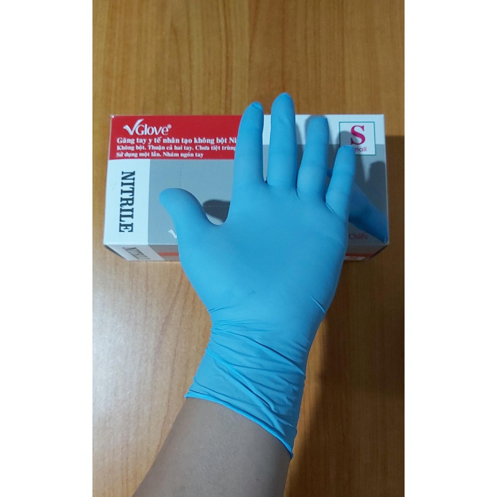 Găng tay y tế Nitrile HTCglove không bột